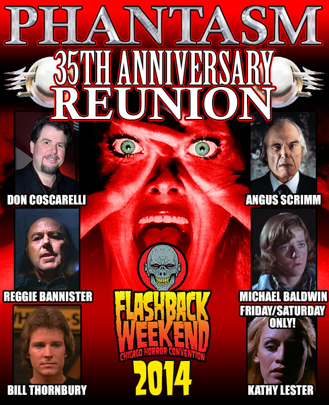 Phantasm 35th Anniversary Reunion: Don Coscarelli, Angus Scrimm, Reggie Bannister, Michael Baldwin, Bill Thornbury & Kat Lester